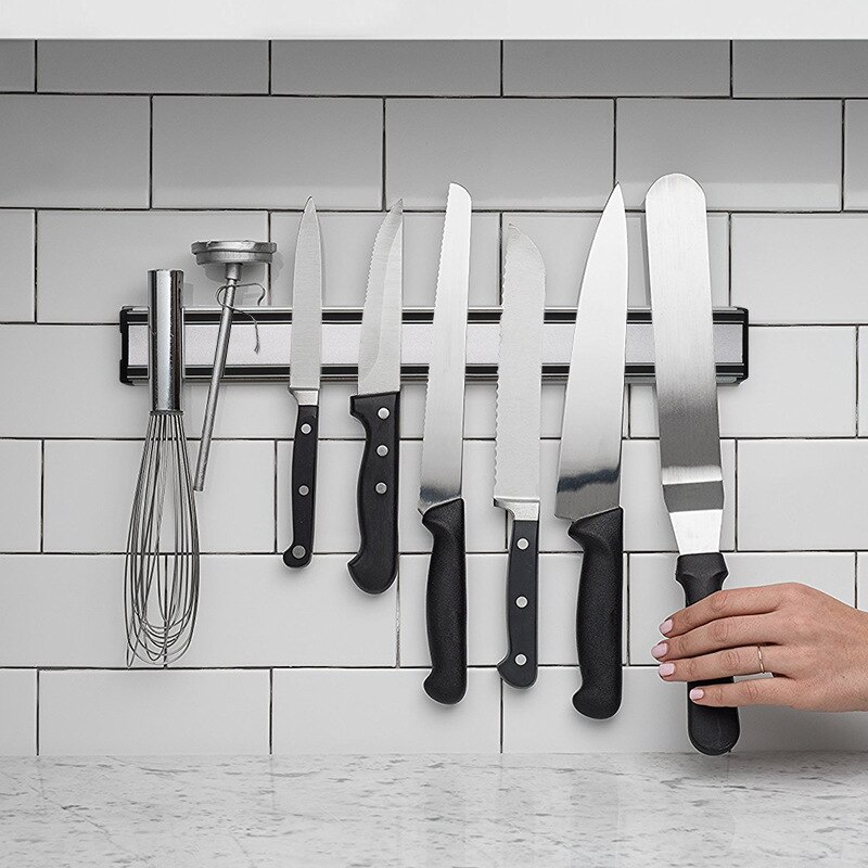 Magnetic Knife Strip - 1pc zmaksymalizować swoją przestrzeń kuchenną z