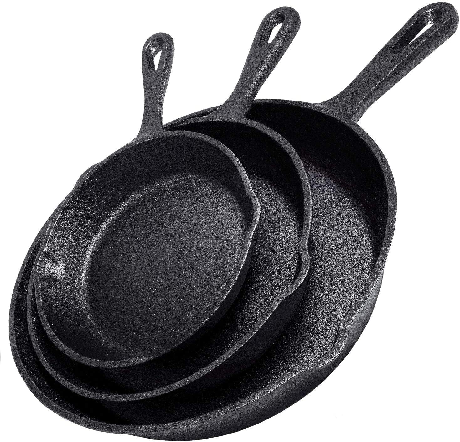 Cast Iron Skillet - Patelnia żeliwna 14/16/20cm, nieprzywierająca, do omletów,