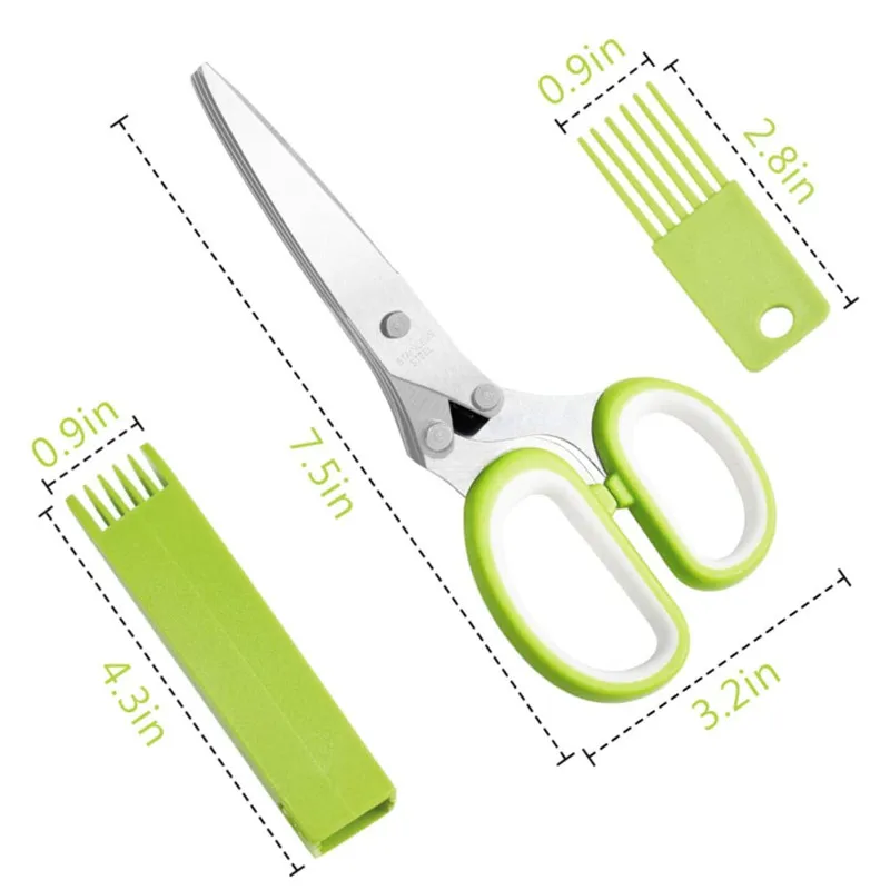 Nożyczki do ziół ze stali nier – Herb Scissors 5 Blade recenzja i cena