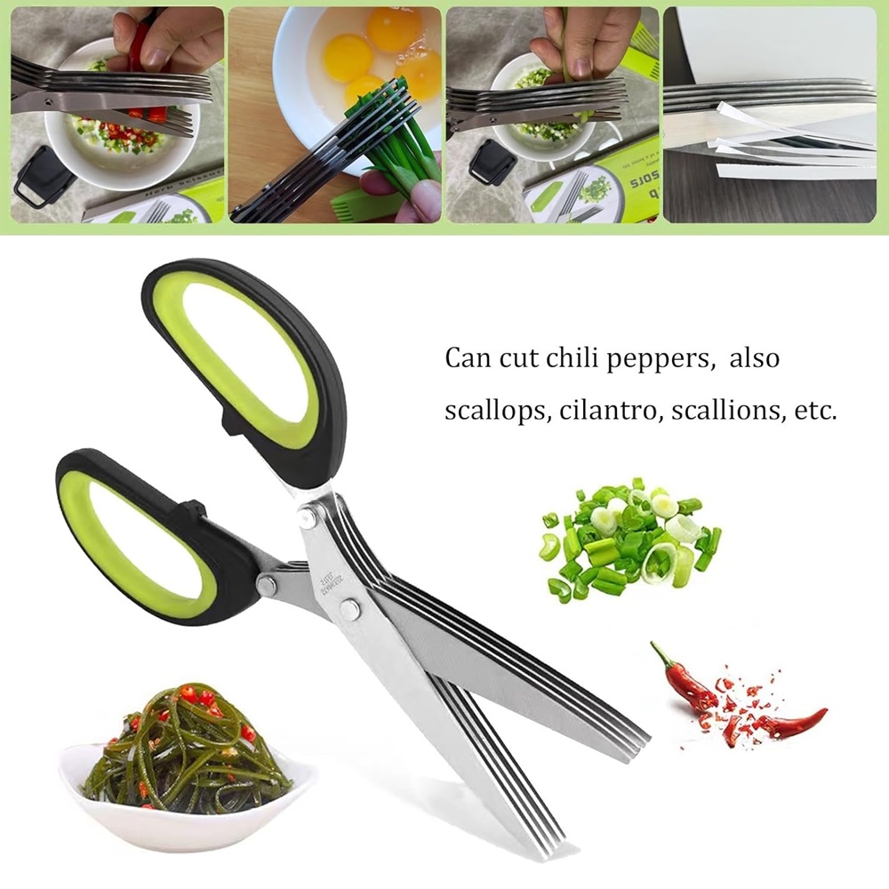 Wielowarstwowe nożyczki kuchen – Herb Scissors 5 Blade recenzja i cena