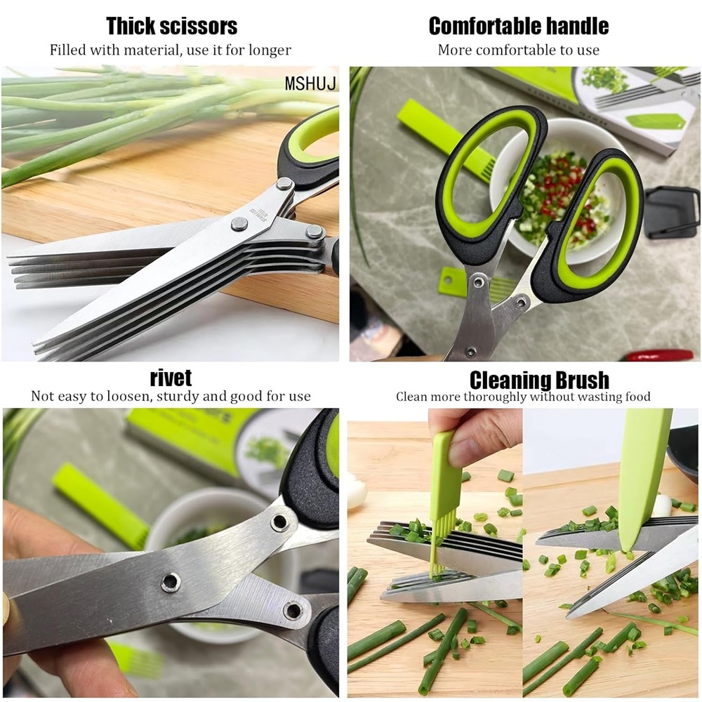 Wielowarstwowe nożyczki kuchen – Herb Scissors 5 Blade recenzja i cena