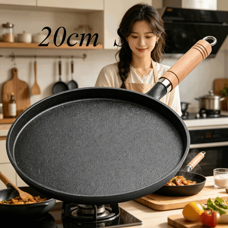 Patelnia żeliwna 20 cm z drewn – Cast Iron Skillet recenzja i cena